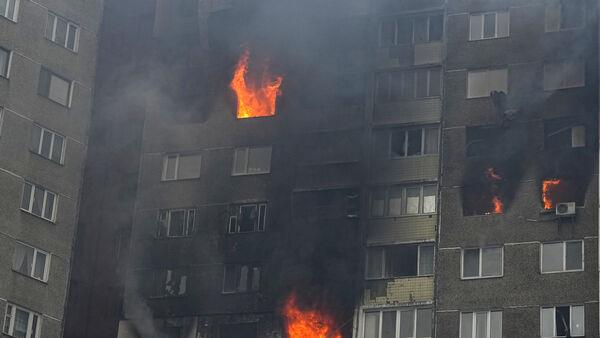 Russia attacks targets across Ukraine as EU’s top diplomat visits Kyiv