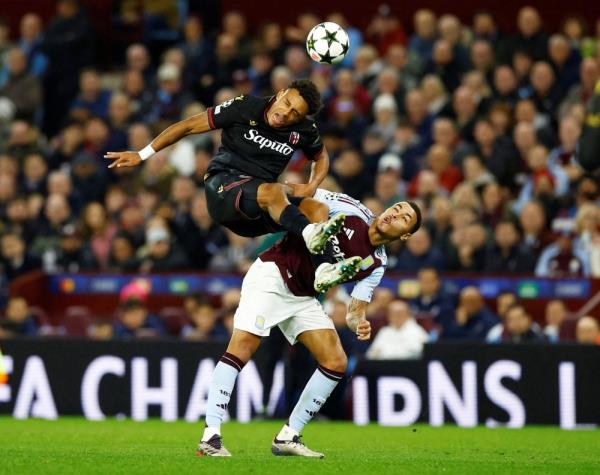 Villa down Bologna 2-0 to remain perfect in Champions League